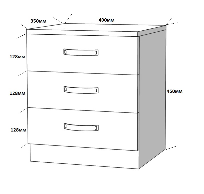 Схема прикроватной тумбочки